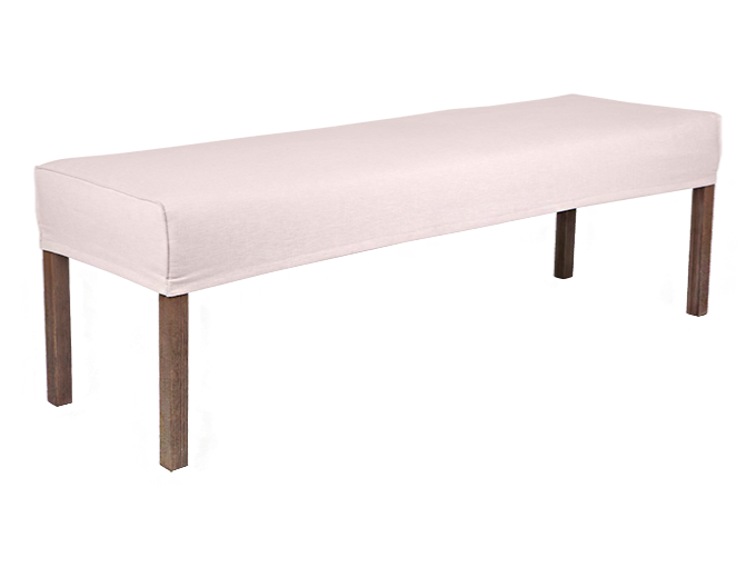 150cm Ali Dining Bench Slip Cover With French Seam 4 Timber Legs Park Designs Furniture